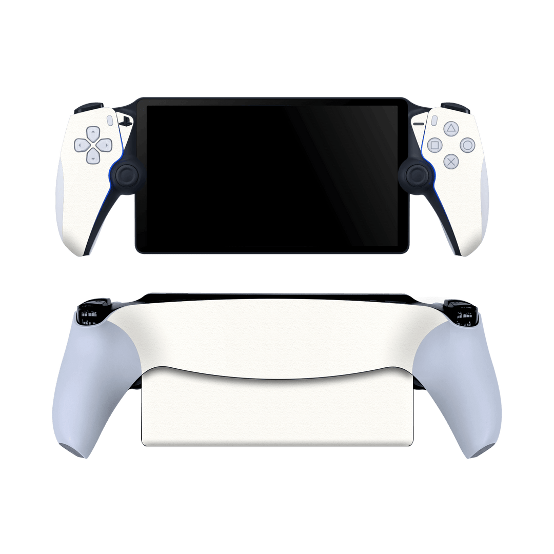 PlayStation PORTAL Luxuria Daisy White Matt 3D Textured Skin Wrap Sticker Decal Cover Protector by QSKINZ | qskinz.com