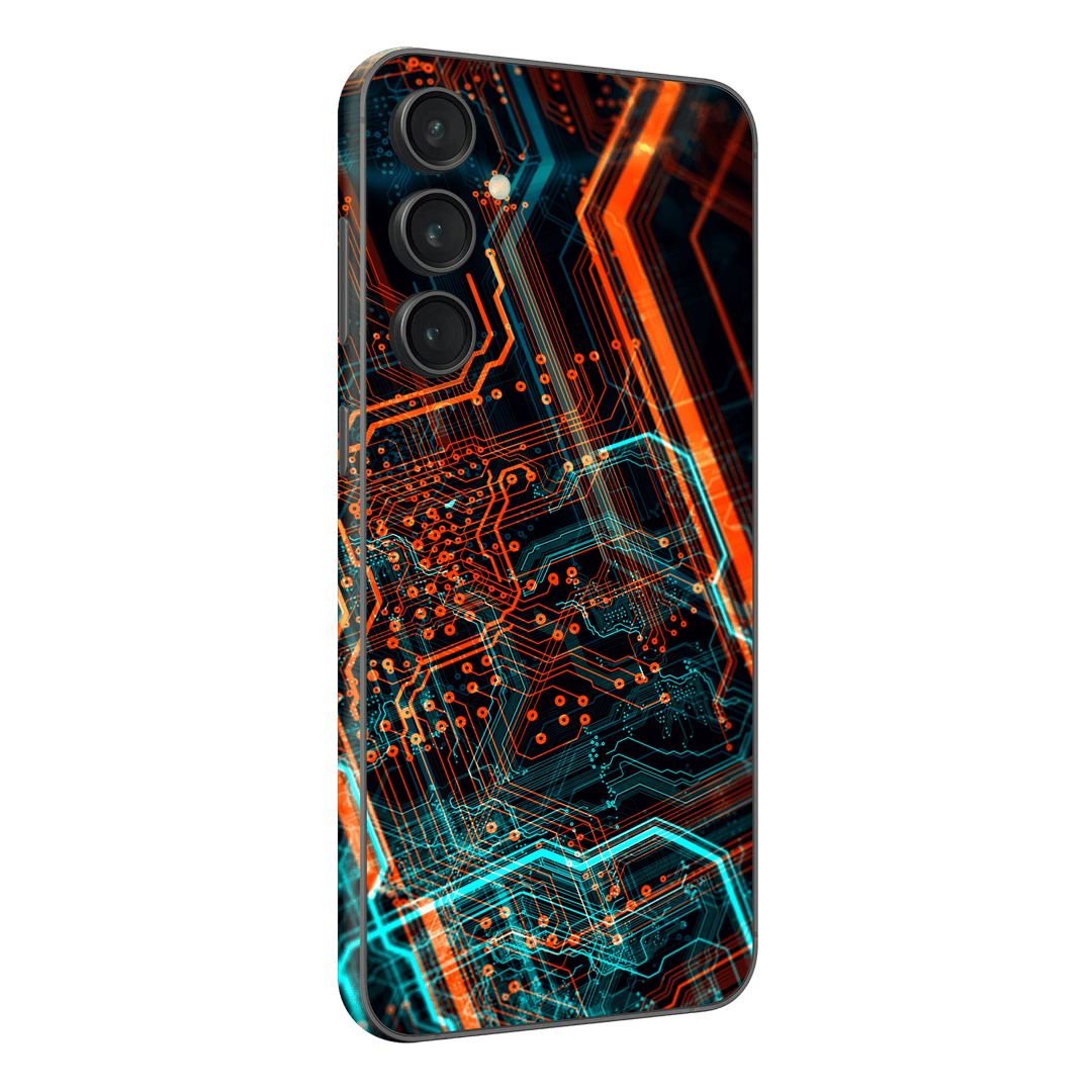 Samsung Galaxy S23 (FE) Print Printed Custom SIGNATURE NEON PCB Board Skin Wrap Sticker Decal Cover Protector by EasySkinz | EasySkinz.com