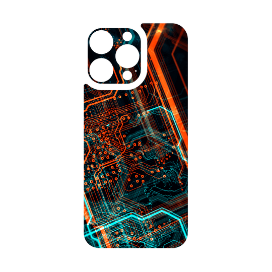 iPhone 15 PRO Qcaze - SIGNATURE NEON PCB Board (Case + Skin Kit)