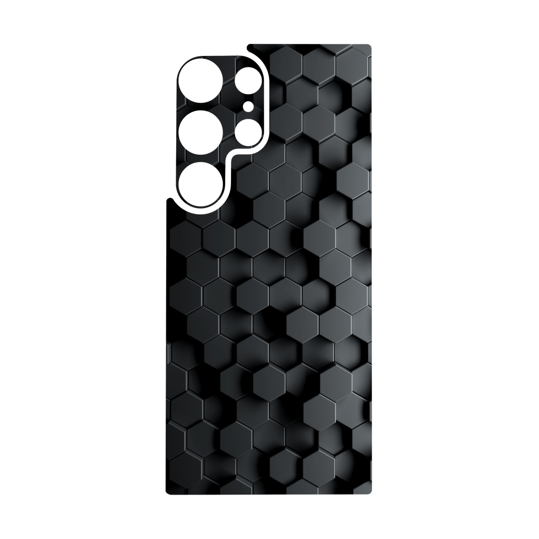 Galaxy S24 ULTRA Qcaze - SIGNATURE Hexagonal Reaction (Case + Skin Kit)