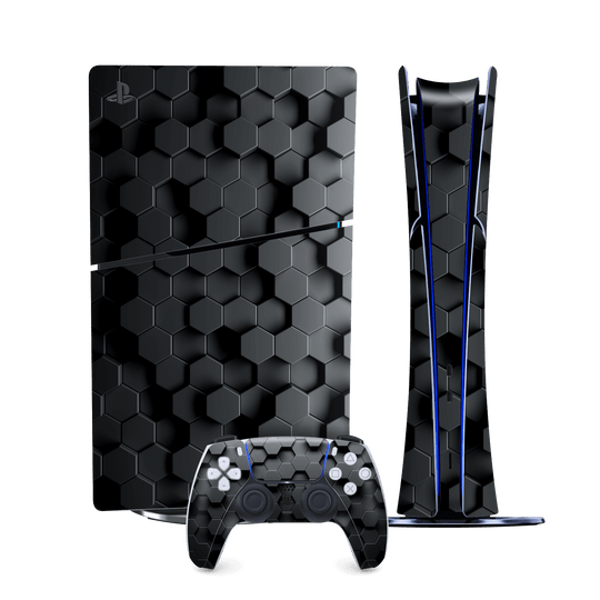 PS5 SLIM DIGITAL EDITION (PlayStation 5 SLIM) Print Printed Custom SIGNATURE Hexagonal Reaction Skin Wrap Sticker Decal Cover Protector by QSKINZ | qskinz.com