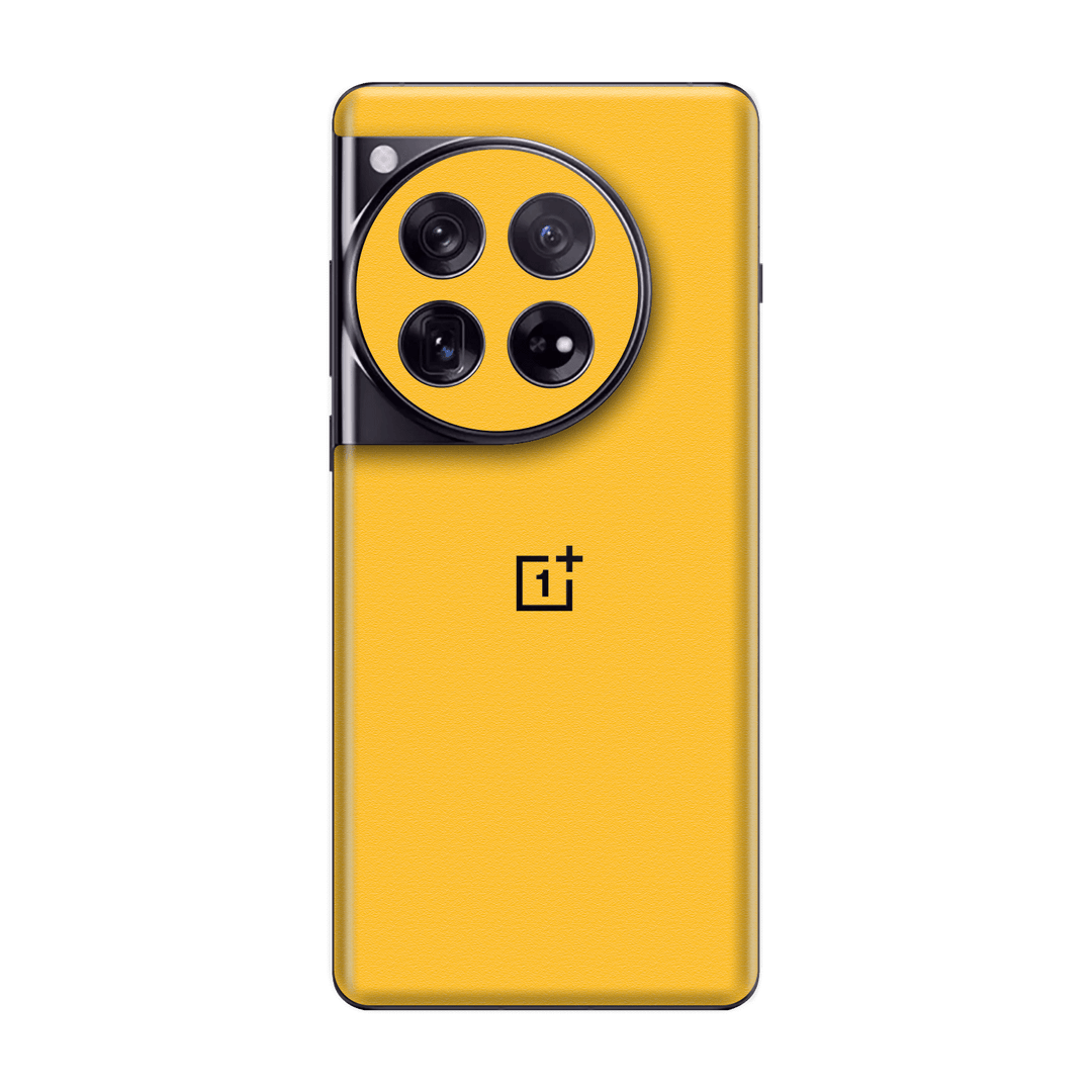 OnePlus 12 Luxuria Tuscany Yellow Matt 3D Textured Skin Wrap Sticker Decal Cover Protector by QSKINZ | qskinz.com