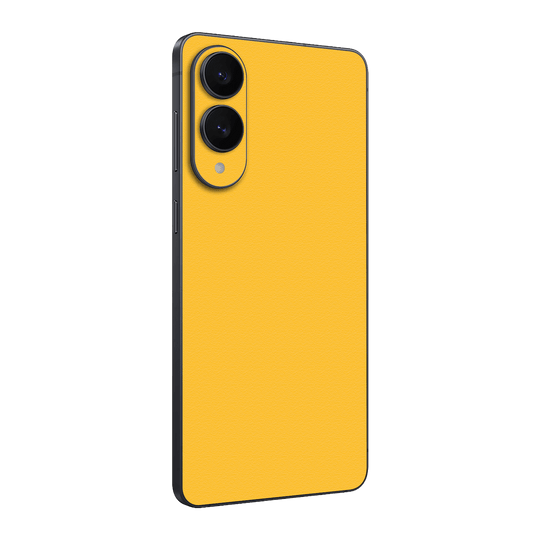 Samsung Galaxy S25 EDGE Luxuria Tuscany Yellow Matt 3D Textured Skin Wrap Sticker Decal Cover Protector by QSKINZ | qskinz.com
