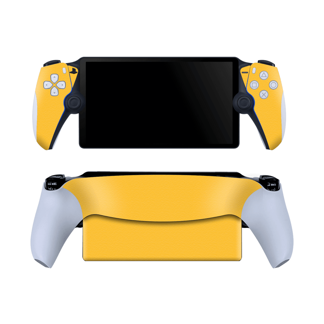 PlayStation PORTAL Luxuria Tuscany Yellow Matt 3D Textured Skin Wrap Sticker Decal Cover Protector by QSKINZ | qskinz.com