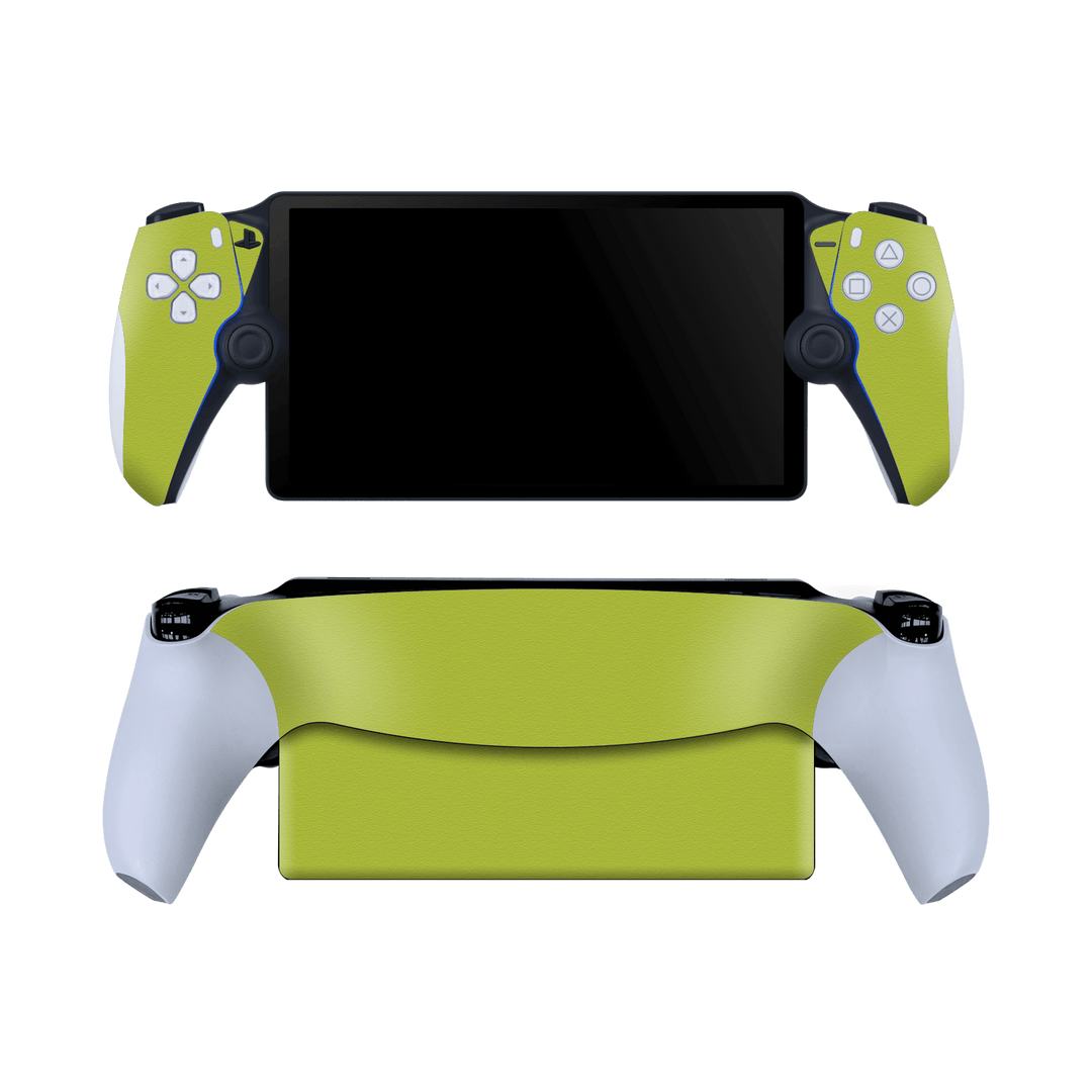 PlayStation PORTAL Luxuria Lime Green Matt 3D Textured Skin Wrap Sticker Decal Cover Protector by QSKINZ | qskinz.com