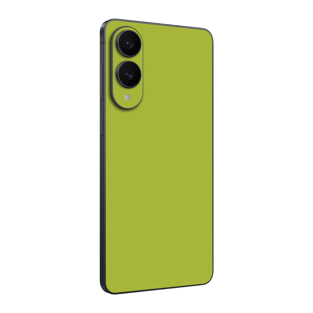 Samsung Galaxy S25 EDGE Luxuria Lime Green Matt 3D Textured Skin Wrap Sticker Decal Cover Protector by QSKINZ | qskinz.com
