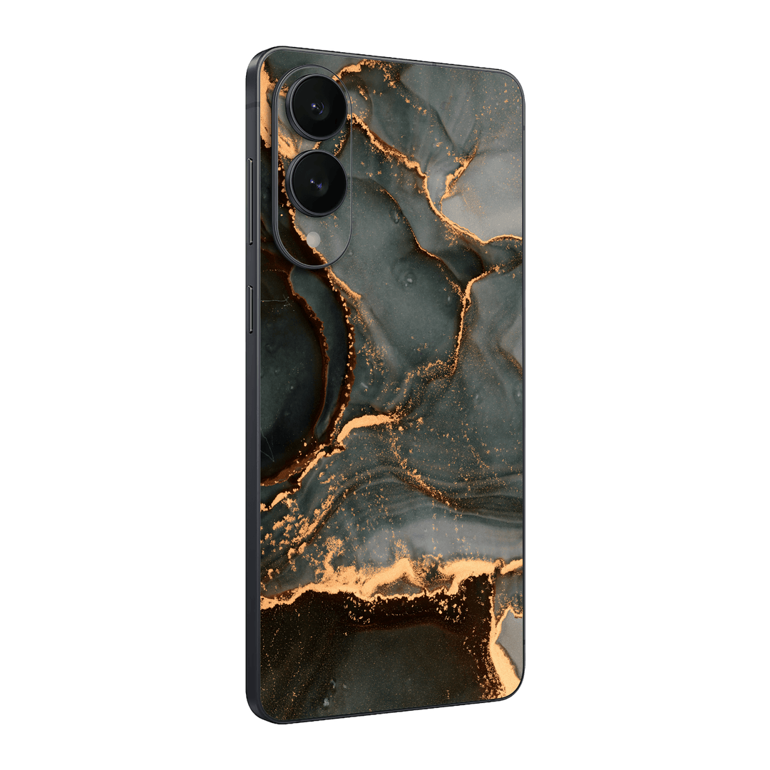 Samsung Galaxy S25 EDGE Print Printed Custom SIGNATURE AGATE GEODE Deep Forest Skin, Wrap, Decal, Protector, Cover by QSKINZ | qskinz.com

