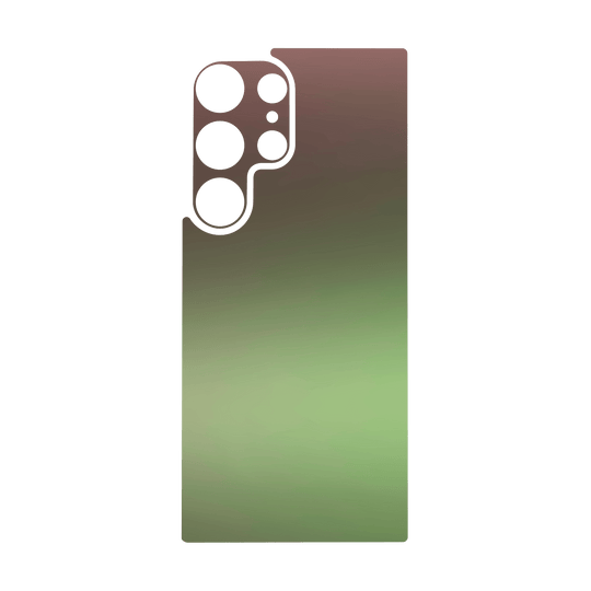 Galaxy S24 ULTRA Qcaze - CHAMELEON AVOCADO Matt Metallic (Case + Skin Kit)