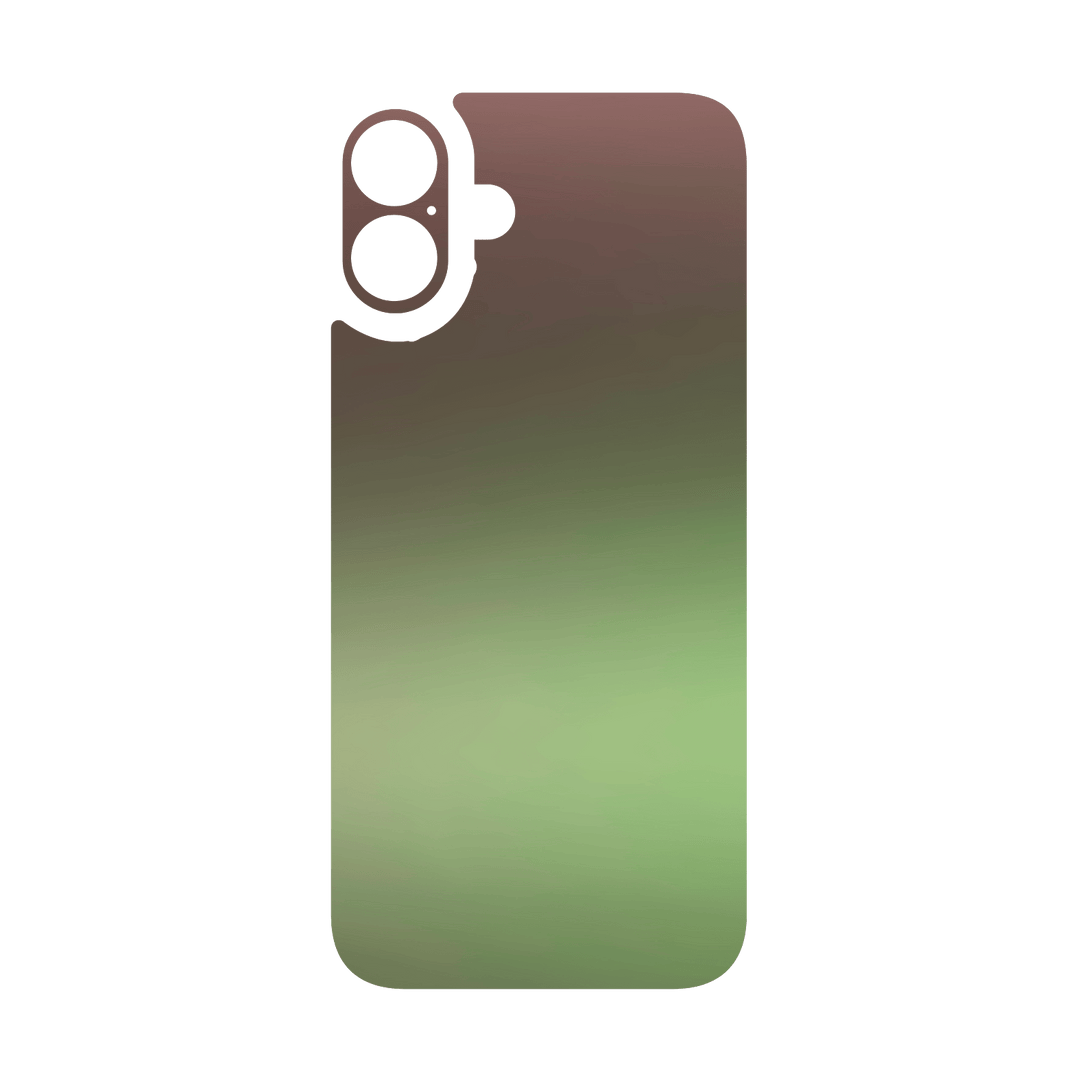 iPhone 16 Qcaze - CHAMELEON AVOCADO Matt Metallic (Case + Skin Kit)