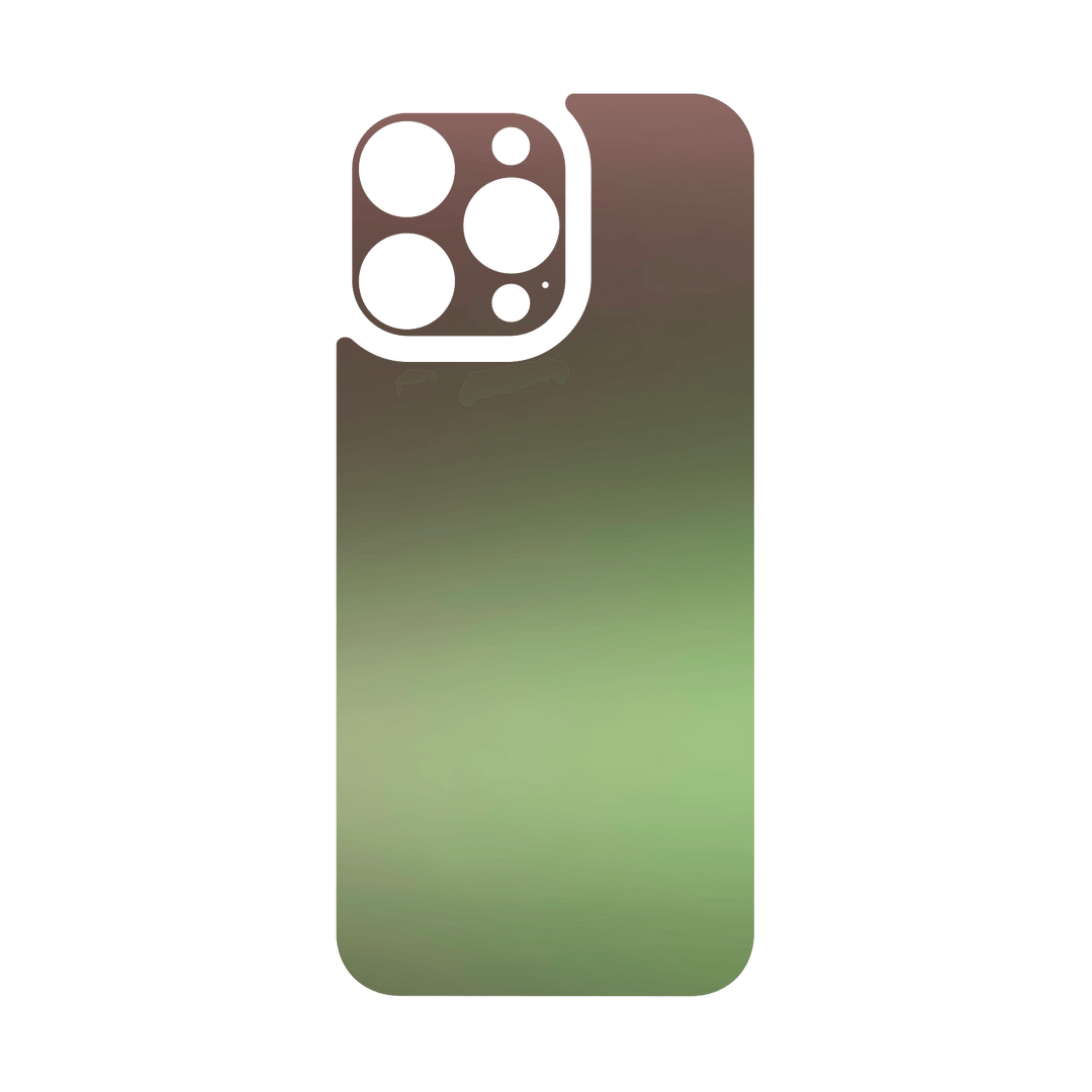 iPhone 16 PRO Qcaze - CHAMELEON AVOCADO Matt Metallic (Case + Skin Kit)