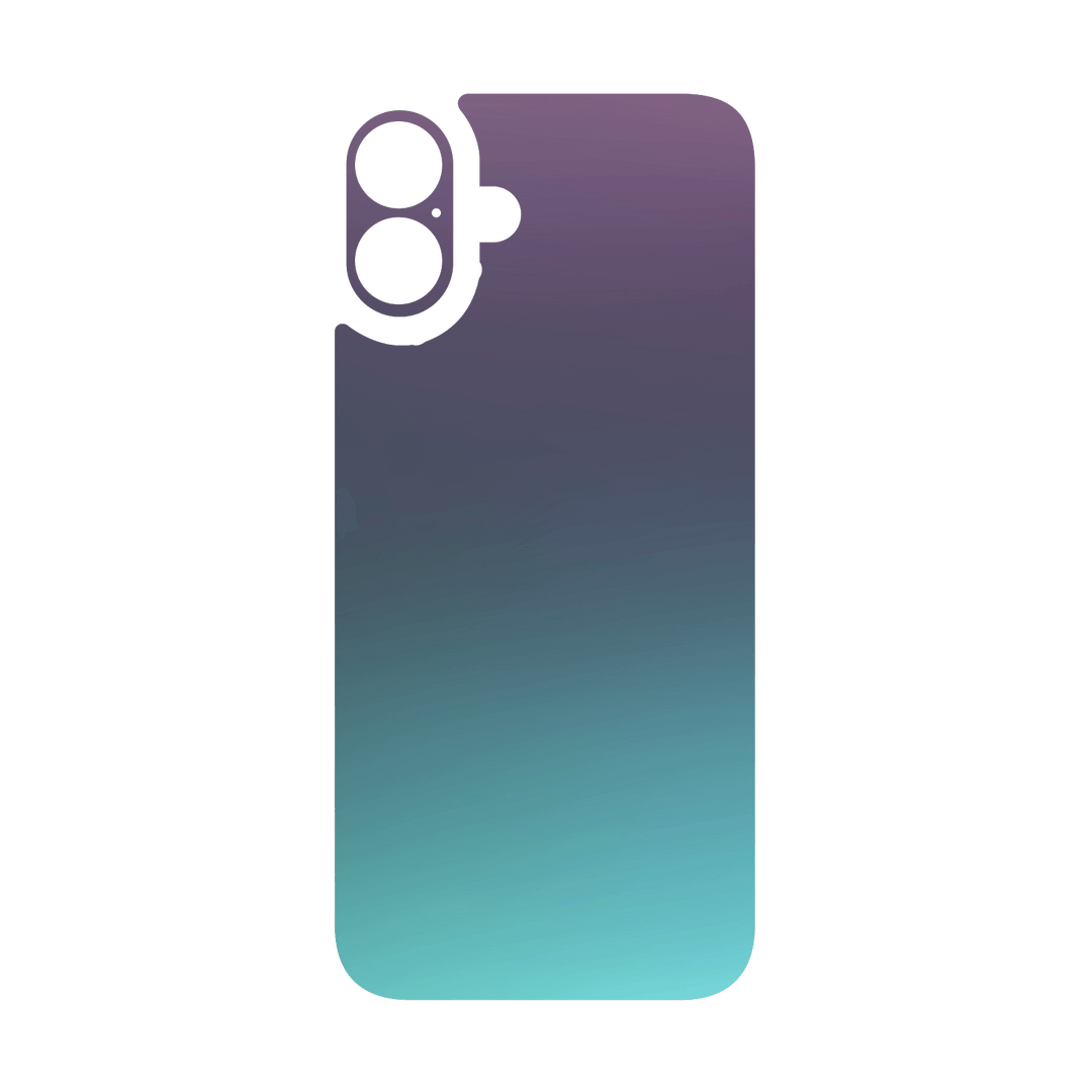 iPhone 16 Qcaze - CHAMELEON TURQUOISE LAVENDER Matt Metallic (Case + Skin Kit)