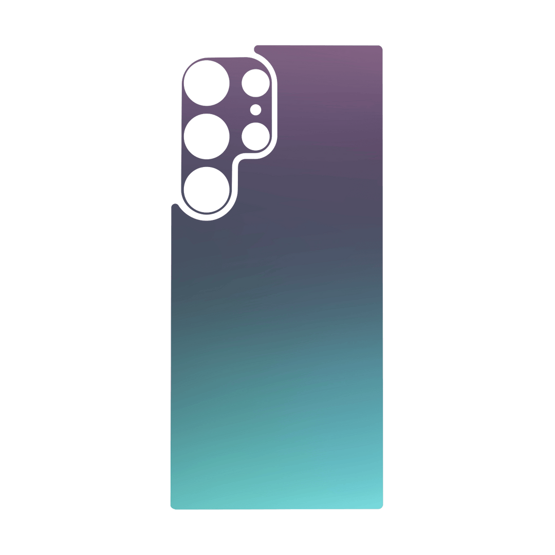 Galaxy S24 ULTRA Qcaze - CHAMELEON TURQUOISE LAVENDER Matt Metallic (Case + Skin Kit)