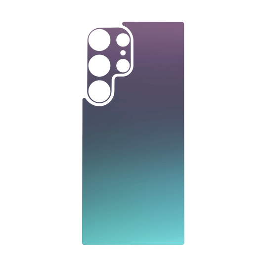 Galaxy S24 ULTRA Qcaze - CHAMELEON TURQUOISE LAVENDER Matt Metallic (Case + Skin Kit)