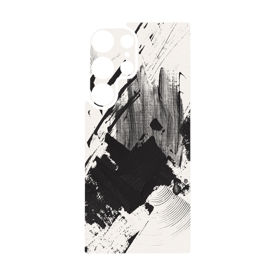 Galaxy S24 ULTRA Qcaze - SIGNATURE Black & White Madness (Case + Skin Kit)