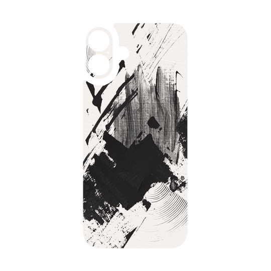 iPhone 16 Qcaze - SIGNATURE Black & White Madness (Case + Skin Kit)