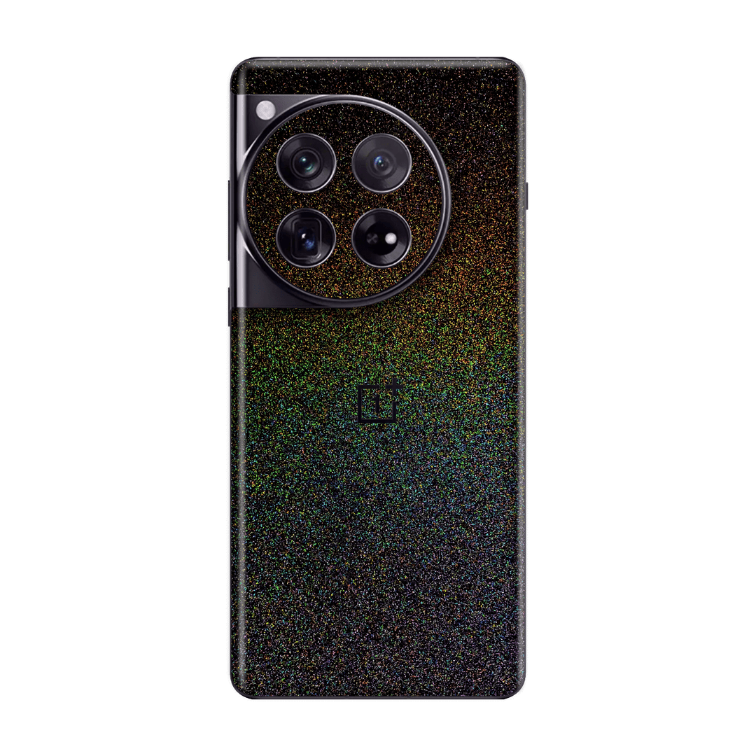 OnePlus 12 GALAXY Galactic Black Milky Way Rainbow Sparkling Metallic Gloss Finish Skin Wrap Sticker Decal Cover Protector by QSKINZ | qskinz.com