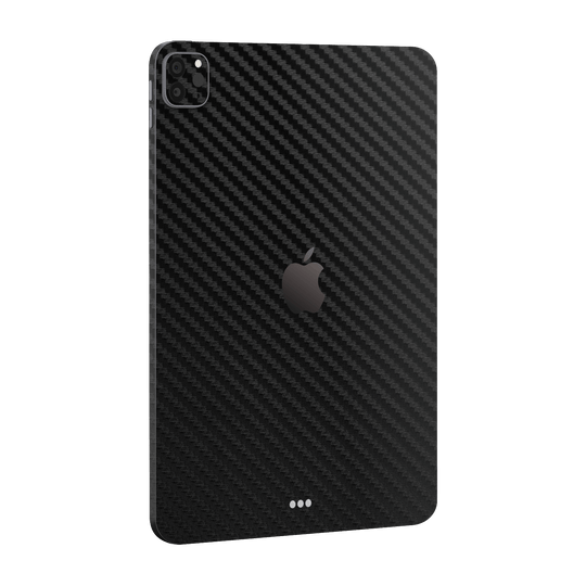 iPad PRO 12.9" (2021) Black 3D Textured Carbon Fibre Fiber Skin Wrap Sticker Decal Cover Protector by EasySkinz | EasySkinz.com