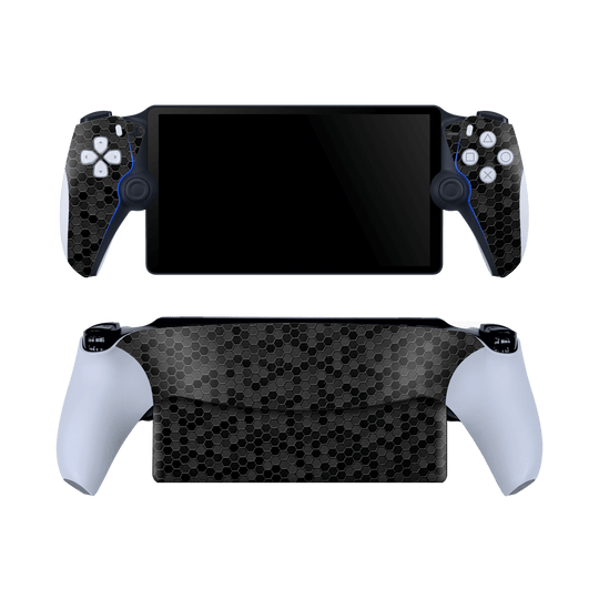 PlayStation PORTAL Luxuria Black Honeycomb 3D Textured Skin Wrap Sticker Decal Cover Protector by QSKINZ | qskinz.com