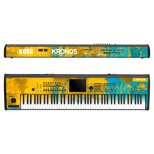 Korg Kronos 2 Music Workstation (88 keys) Print Printed Custom SIGNATURE Art in FLORENCE Skin, Wrap, Decal, Protector, Cover by Keyskinz & Jordan Rudess | qskinz.com
