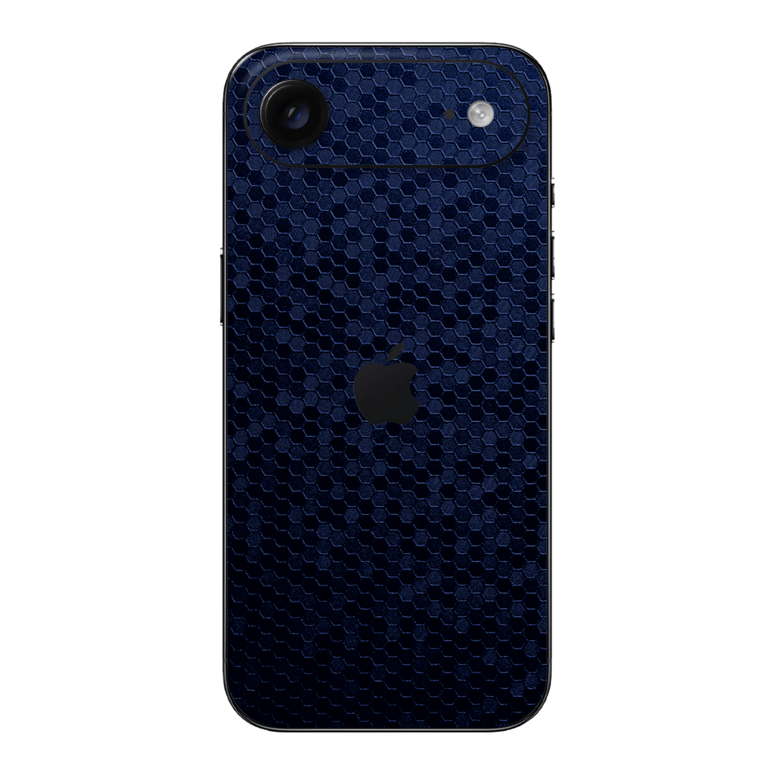 iPhone Air LUXURIA Navy Blue HONEYCOMB 3D TEXTURED Skin