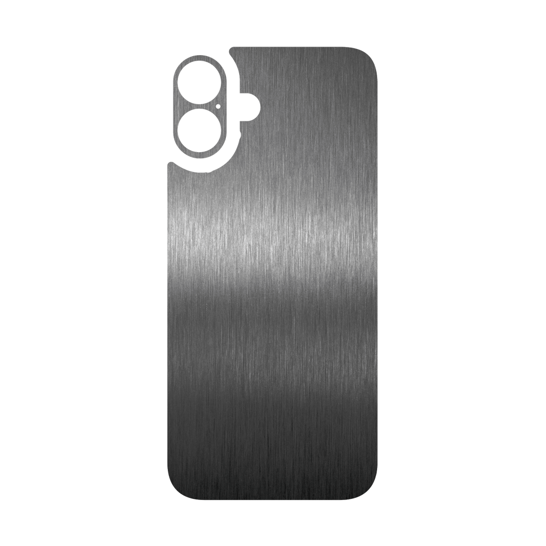 iPhone 16 Qcaze - BRUSHED TITANIUM Metallic (Case + Skin Kit)