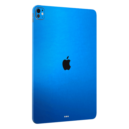 iPad Pro 11” (M4) Satin Blue Metallic Matt Matte Skin Wrap Sticker Decal Cover Protector by QSKINZ | qskinz.com