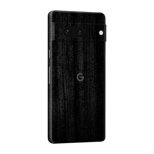 Google Pixel 7a (2023) Luxuria Black Charcoal Black Dragon Coal Stone 3D Textured Skin Wrap Sticker Decal Cover Protector by EasySkinz | EasySkinz.com