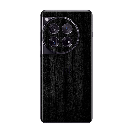 OnePlus 12 Luxuria Black Charcoal Black Dragon Coal Stone 3D Textured Skin Wrap Sticker Decal Cover Protector by QSKINZ | qskinz.com