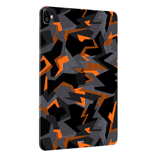 iPad Pro 11” (M4) Print Printed Custom SIGNATURE Sharp-Edged Orange Camo Camouflage Skin Wrap Sticker Decal Cover Protector by QSKINZ | qskinz.com