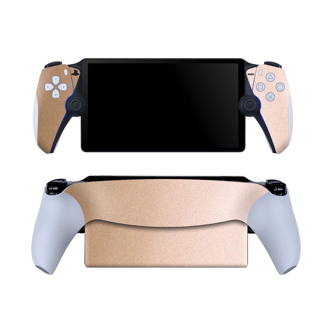 PlayStation PORTAL Luxuria Rose Gold Metallic 3D Textured Skin Wrap Sticker Decal Cover Protector by QSKINZ | qskinz.com