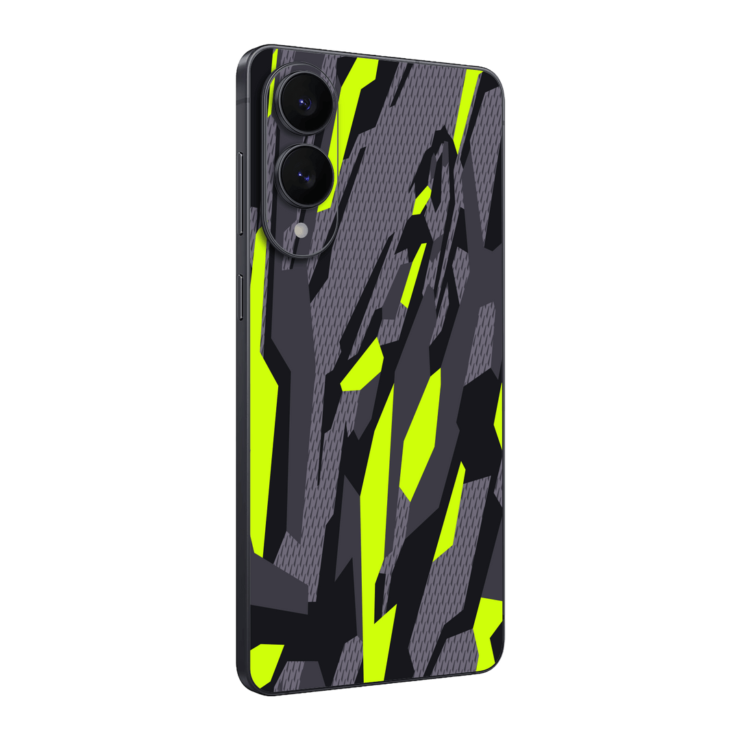Samsung Galaxy S25 EDGE Print Printed Custom SIGNATURE Abstract Green Camouflage Skin Wrap Sticker Decal Cover Protector by QSKINZ | qskinz.com
