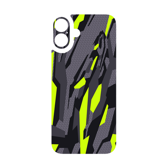 iPhone 16 Qcaze - SIGNATURE Abstract Green CAMO (Case + Skin Kit)
