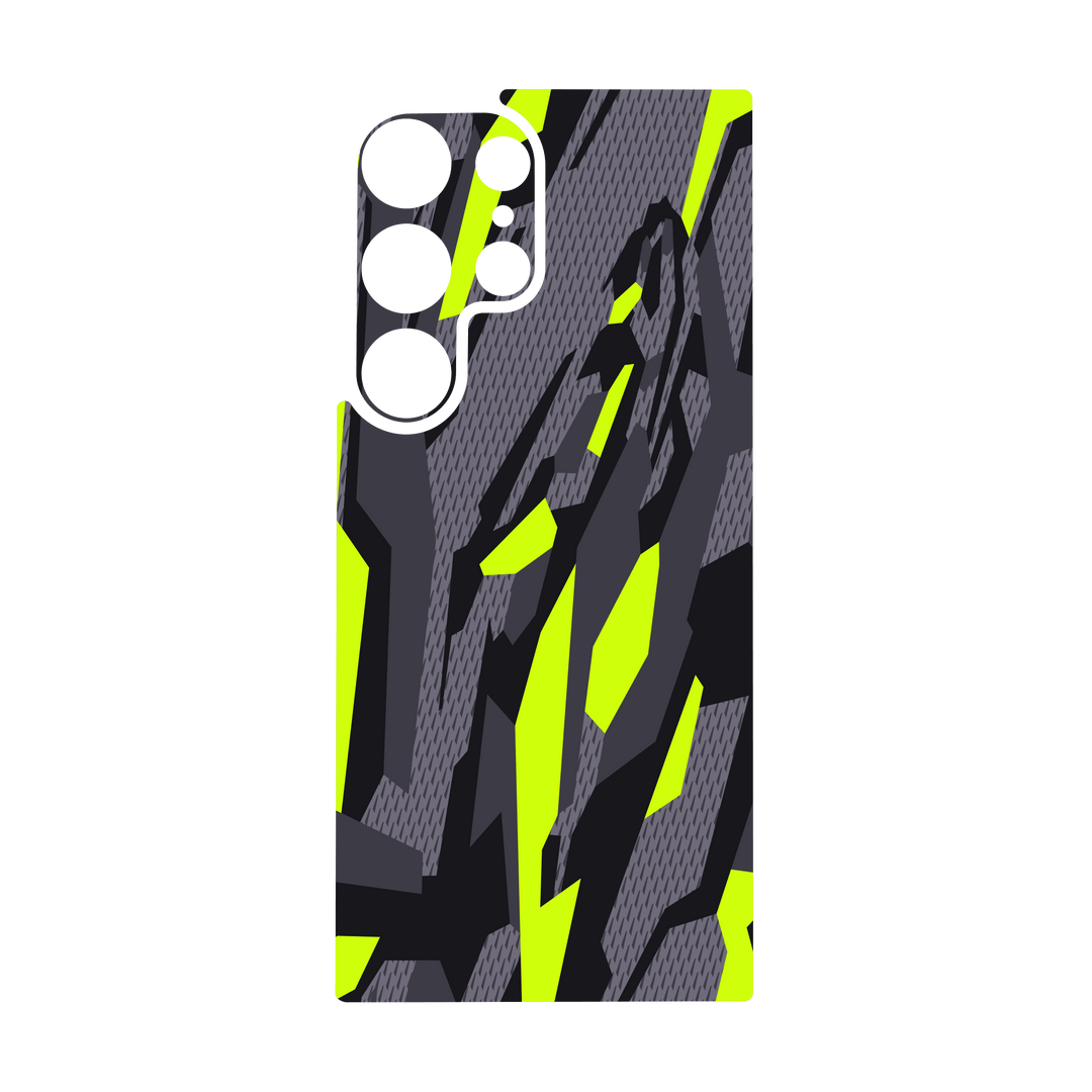Galaxy S24 ULTRA Qcaze - SIGNATURE Abstract Green CAMO (Case + Skin Kit)