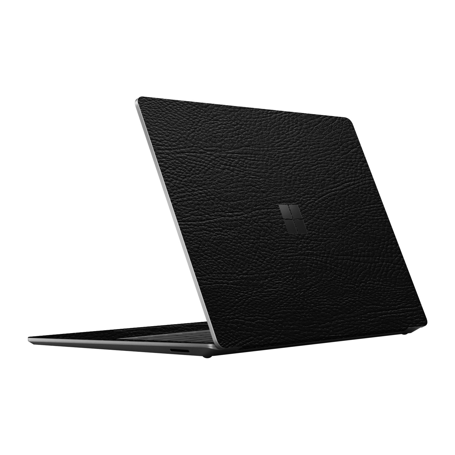 Microsoft Surface Laptop 5, 13.5” Luxuria BLACK LEATHER Riders Skin Wrap Sticker Decal Cover Protector by EasySkinz | EasySkinz.com