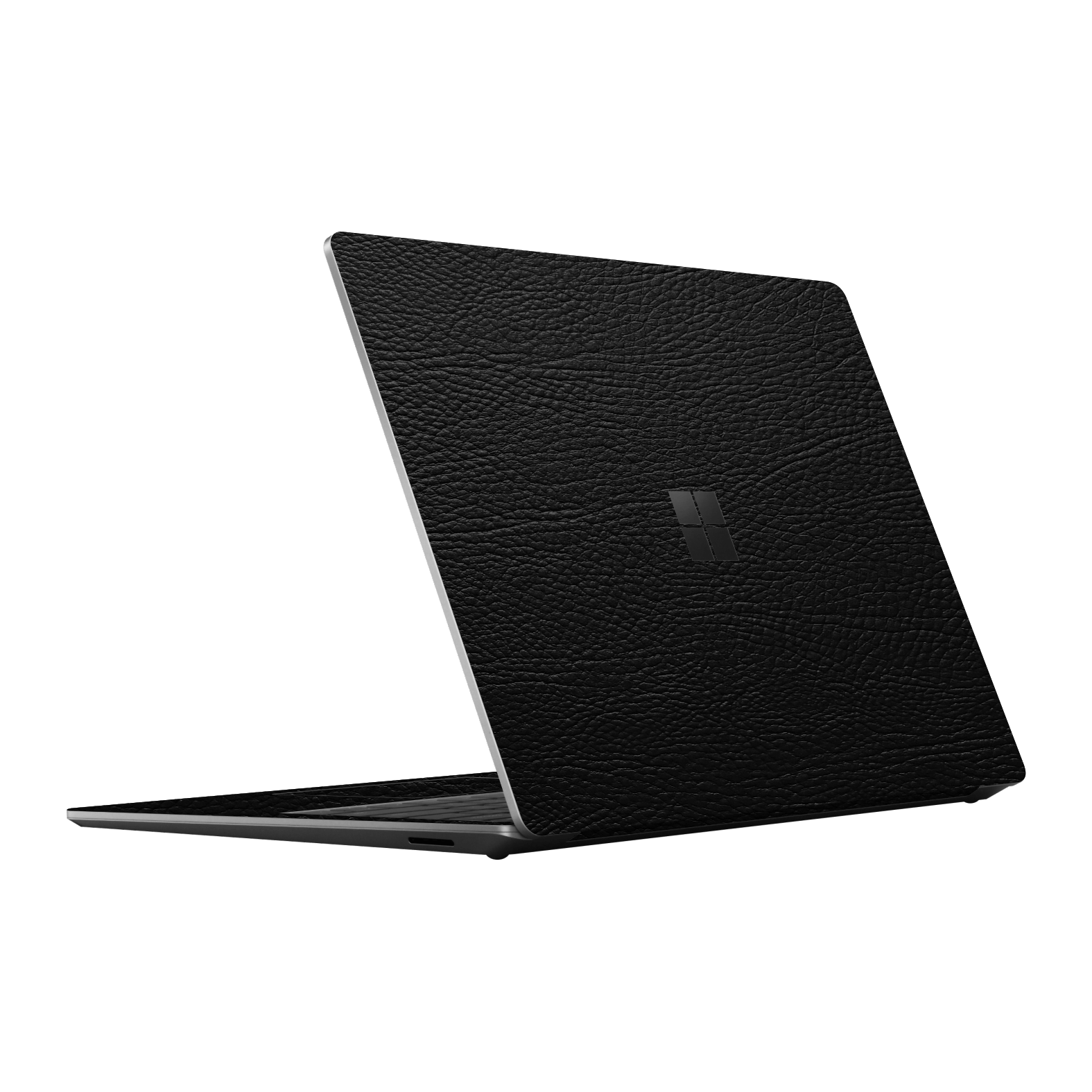 Microsoft Surface Laptop 5, 15" Luxuria BLACK LEATHER Riders Skin Wrap Sticker Decal Cover Protector by EasySkinz | EasySkinz.com