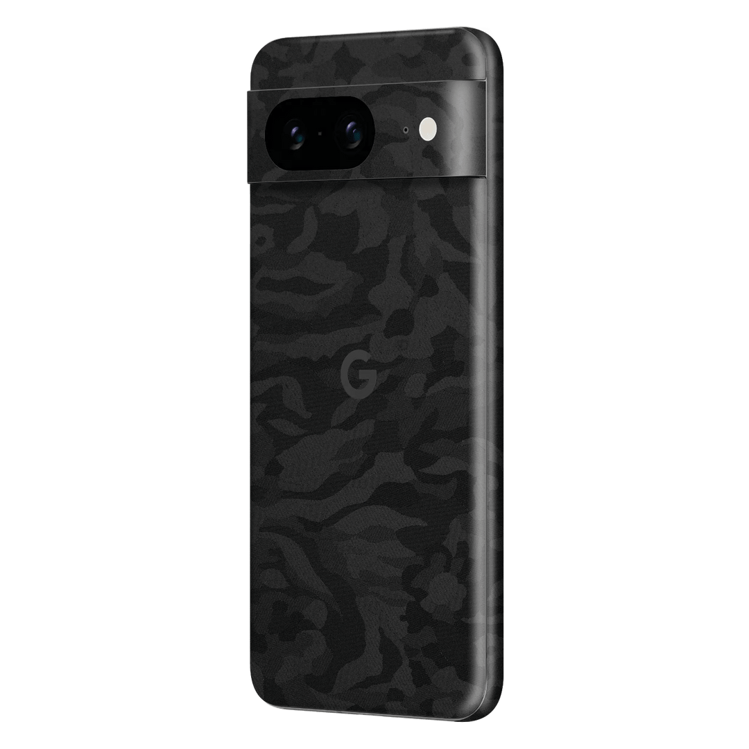 Google Pixel 8 (2023) Luxuria Black 3D Textured Camo Camouflage Skin Wrap Decal Cover Protector by EasySkinz | EasySkinz.com