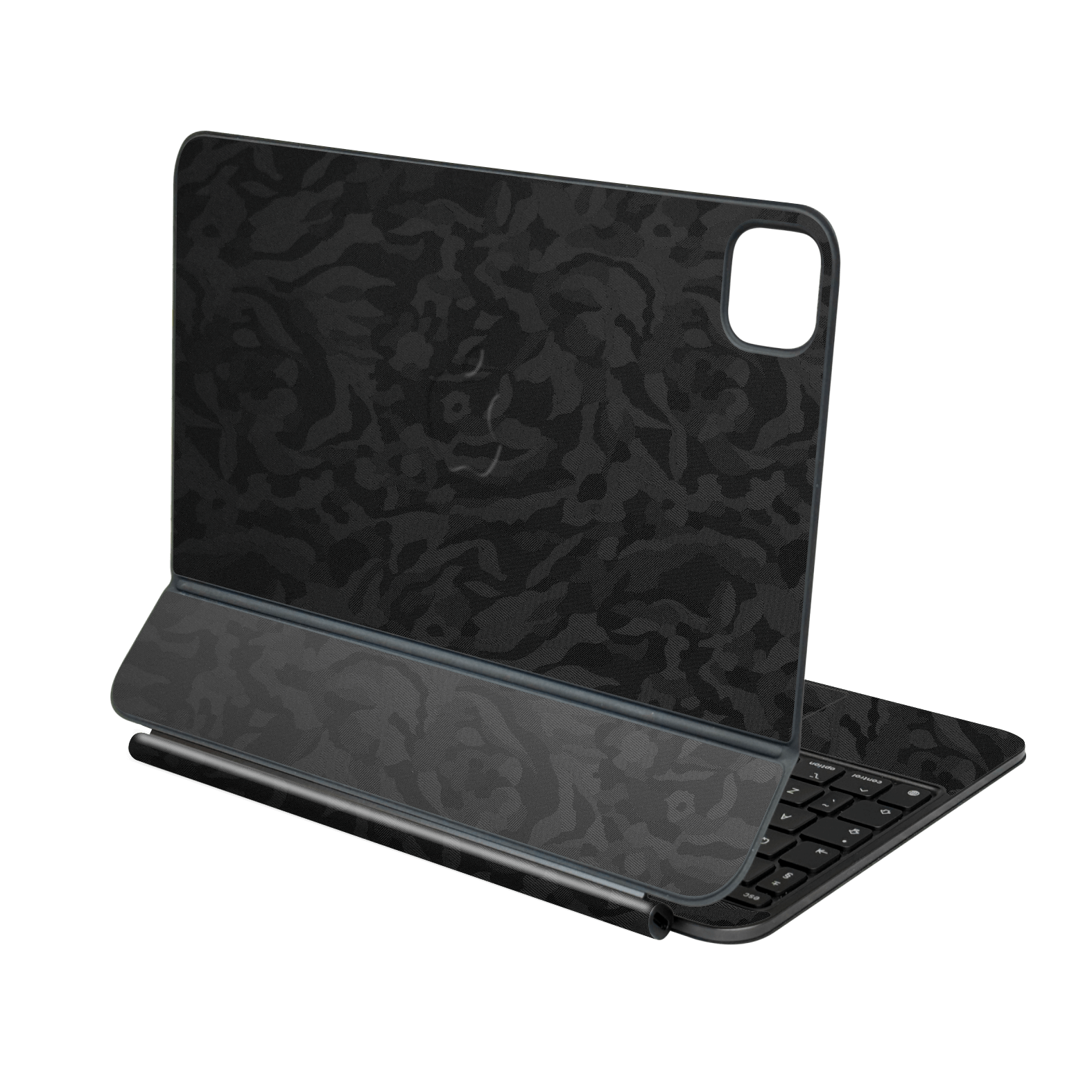 Magic Keyboard for iPad PRO 11” (M4, 2024) Luxuria Black 3D Textured Camo Camouflage Skin Wrap Sticker Decal Cover Protector by QSKINZ | qskinz.com