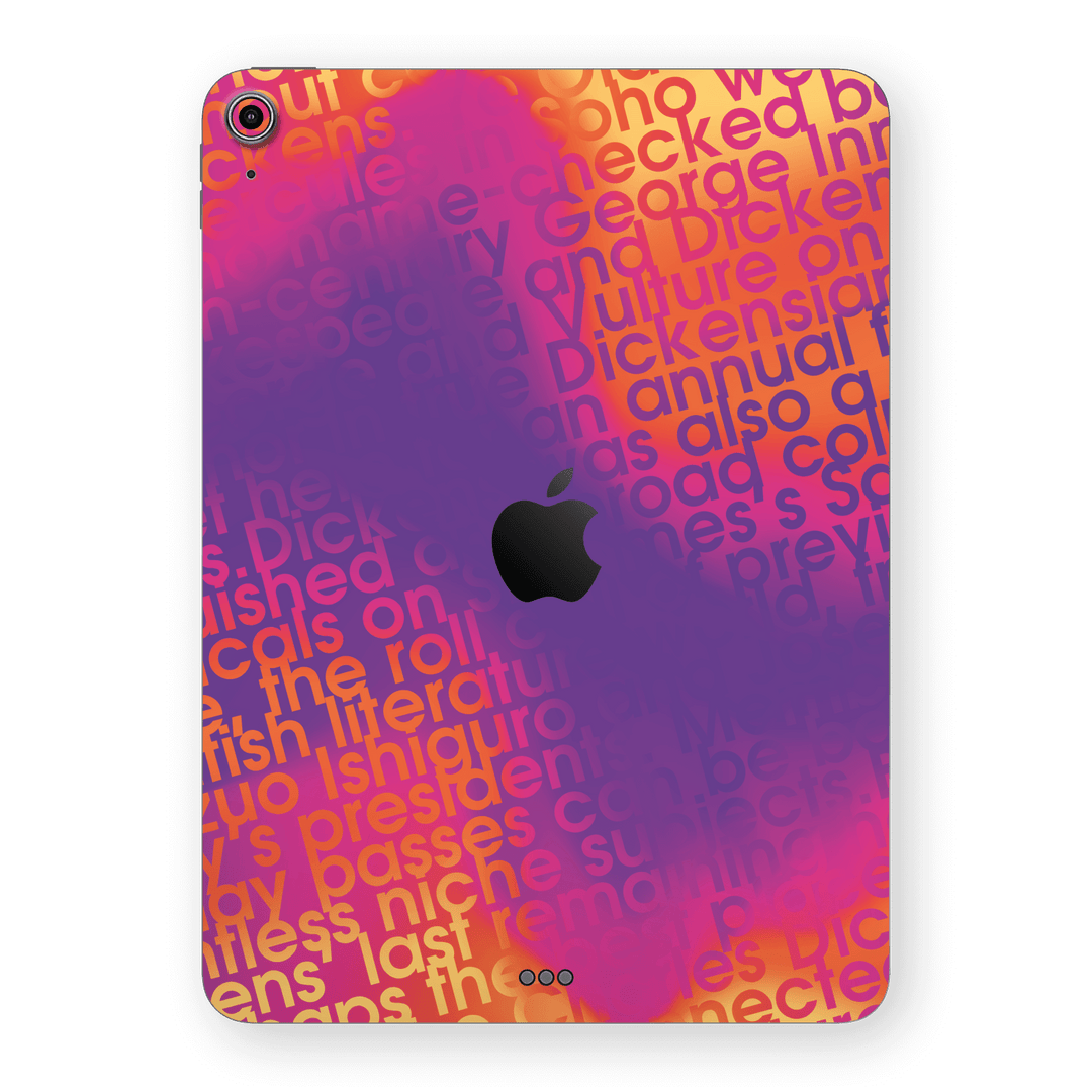 iPad Air 13” (M2) Print Printed Custom SIGNATURE Inferno Swirl Gradient Skin Wrap Sticker Decal Cover Protector by QSKINZ | QSKINZ.COM