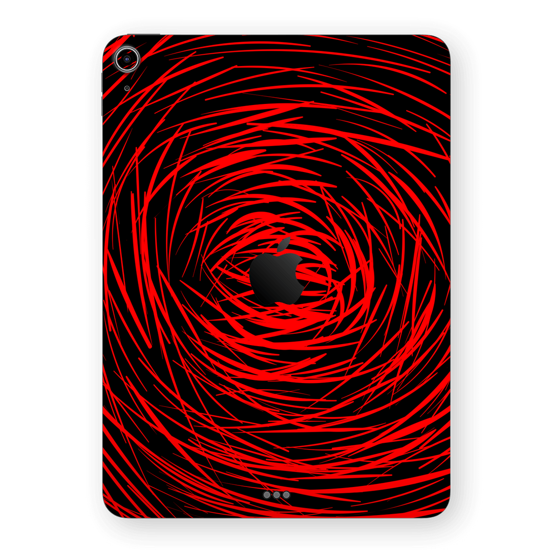 iPad Air 11” (M2) Print Printed Custom SIGNATURE Quasar Red Mesh Skin Wrap Sticker Decal Cover Protector by QSKINZ | QSKINZ.COM