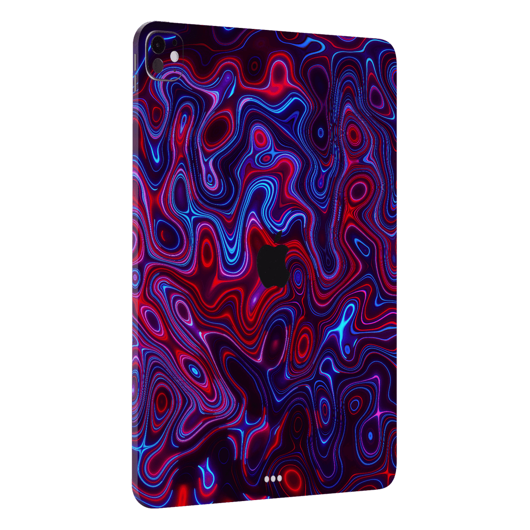 iPad PRO 13" (M4) Print Printed Custom SIGNATURE Flux Fusion Purple Neon Skin Wrap Sticker Decal Cover Protector by QSKINZ | QSKINZ.COM