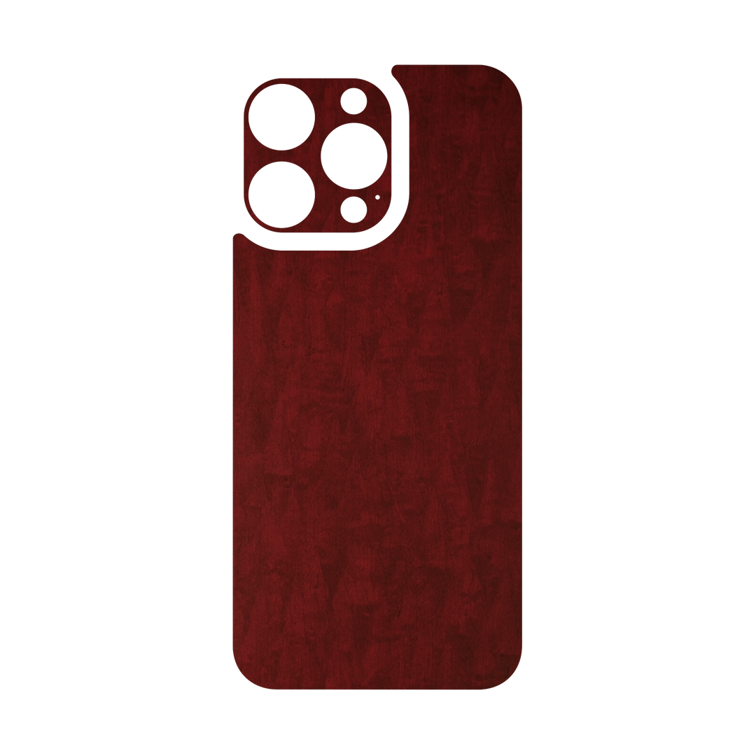 iPhone 16 Pro MAX Qcaze - LUXURIA Scarlet Satin Wood (Case + Skin Kit)