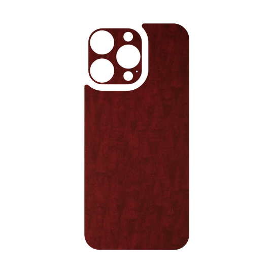 iPhone 16 Pro MAX Qcaze - LUXURIA Scarlet Satin Wood (Case + Skin Kit)