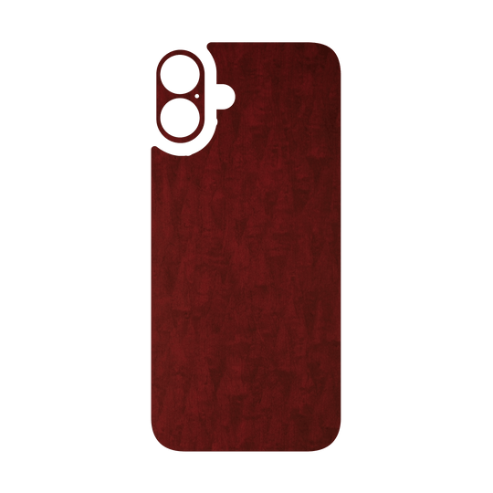 iPhone 16 Plus Qcaze - LUXURIA Scarlet Satin Wood (Case + Skin Kit)