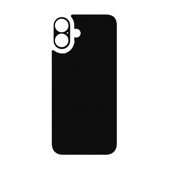 iPhone 16 Qcaze - Soft-Touch PHANTOM Black StealthMatte (Case + Skin Kit)