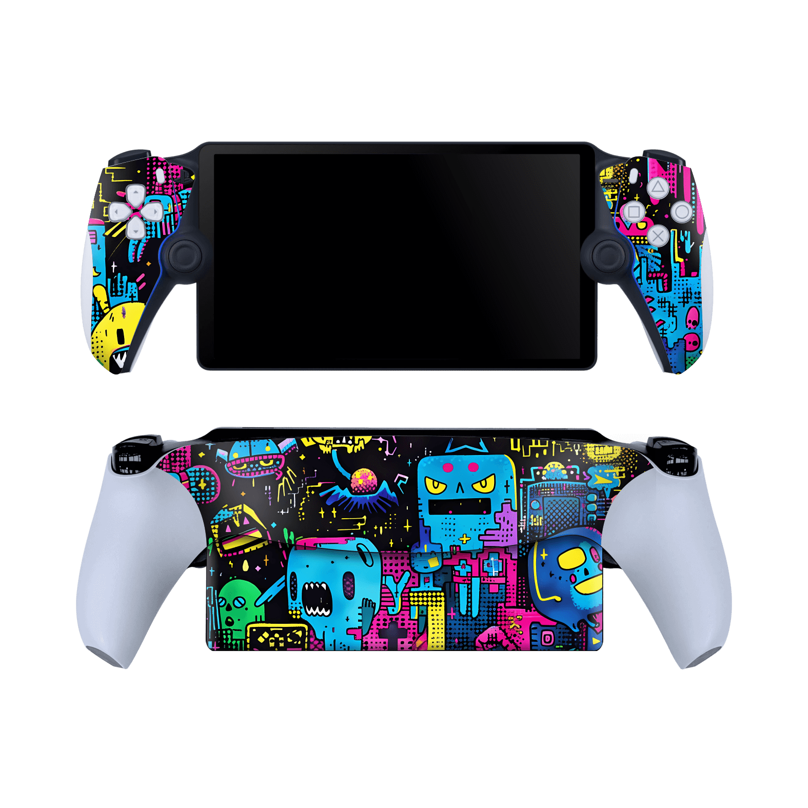 PlayStation PORTAL Print Printed Custom SIGNATURE Arcade Rave Gaming Gamer Pixel Skin Wrap Sticker Decal Cover Protector by QSKINZ | QSKINZ.COM