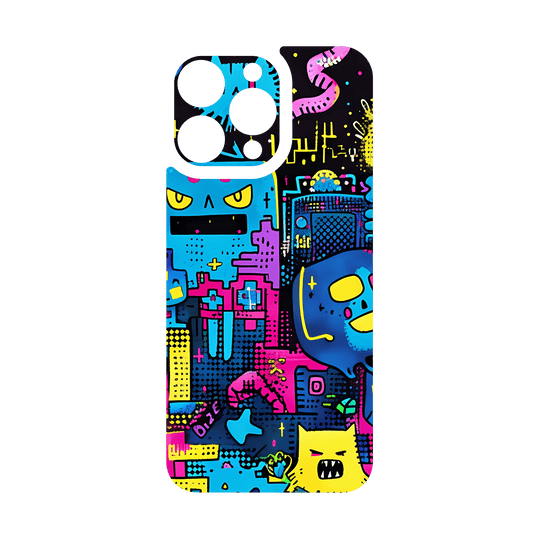 iPhone 16 PRO Qcaze - SIGNATURE Arcade Rave (Case + Skin Kit)