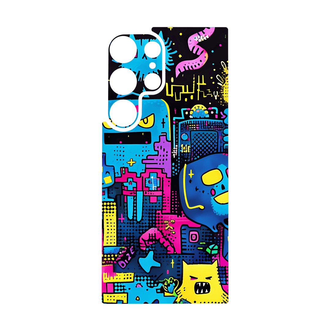 Galaxy S24 ULTRA Qcaze - SIGNATURE Arcade Rave (Case + Skin Kit)