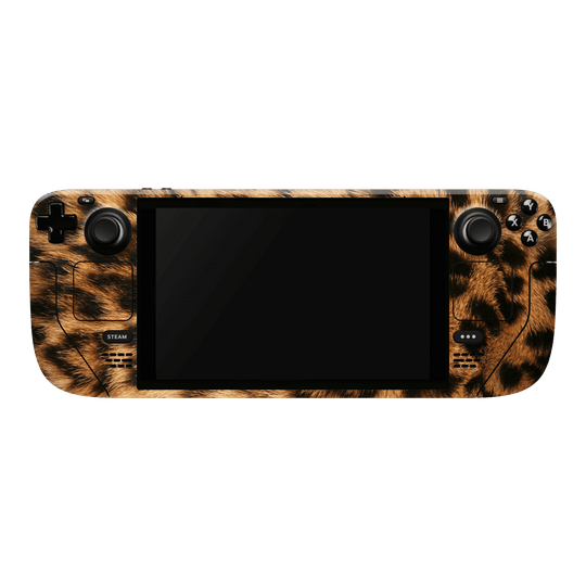 Steam Deck Oled Print Printed Custom SIGNATURE Leo Reverie Leopard Print Skin Wrap Sticker Decal Cover Protector by QSKINZ | QSKINZ.COM