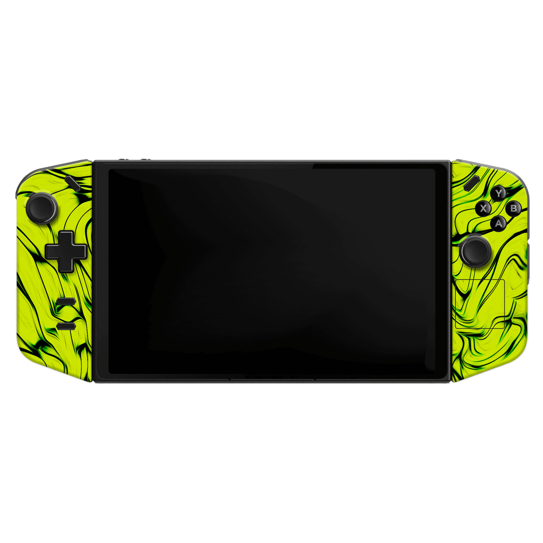 Lenovo Legion Go Print Printed Custom SIGNATURE Hypnotic Green Electric Jade Skin Wrap Sticker Decal Cover Protector by QSKINZ | QSKINZ.COM