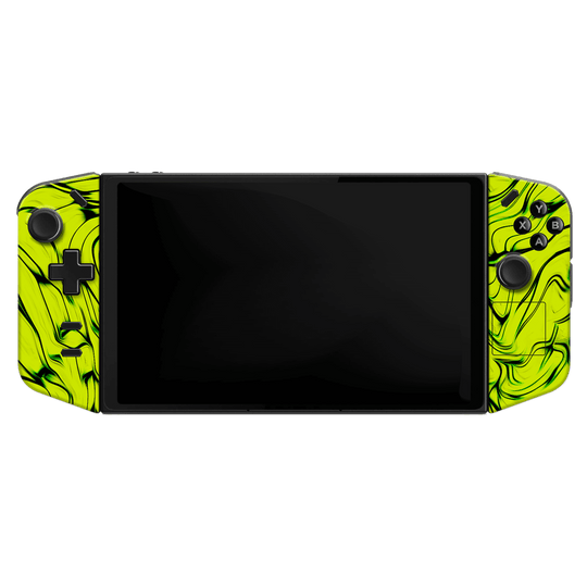 Lenovo Legion Go Print Printed Custom SIGNATURE Hypnotic Green Electric Jade Skin Wrap Sticker Decal Cover Protector by QSKINZ | QSKINZ.COM